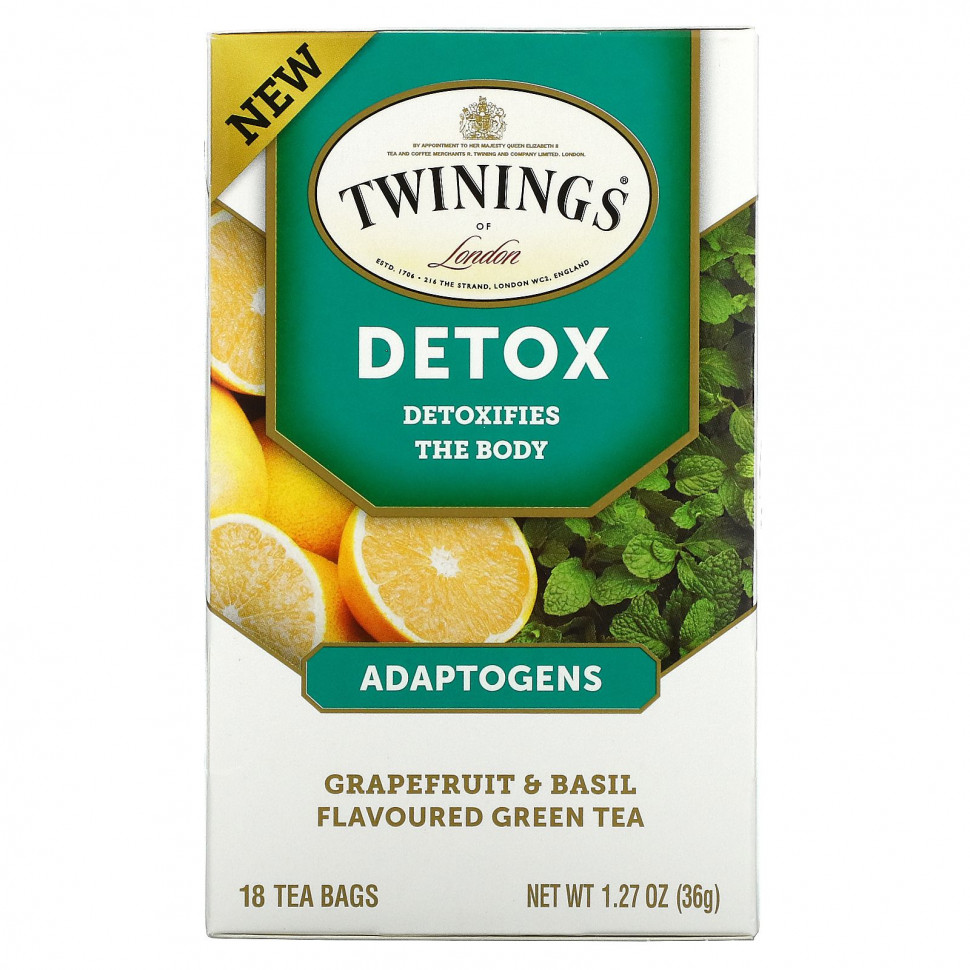   Twinings, Detox, ,       , 18  , 36  (1,27 )   -     , -  