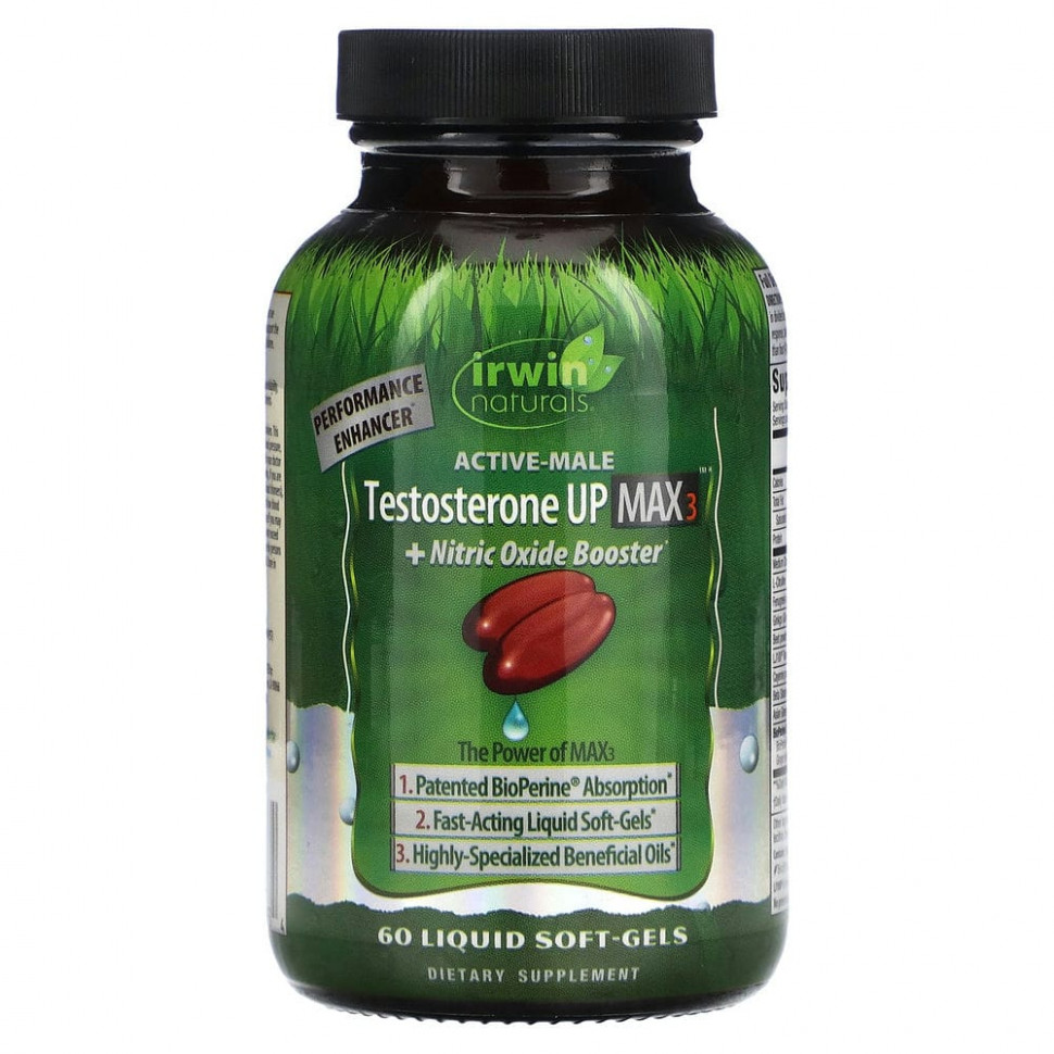  Irwin Naturals, Testosterone Up Max 3 +    , 60    IHerb ()