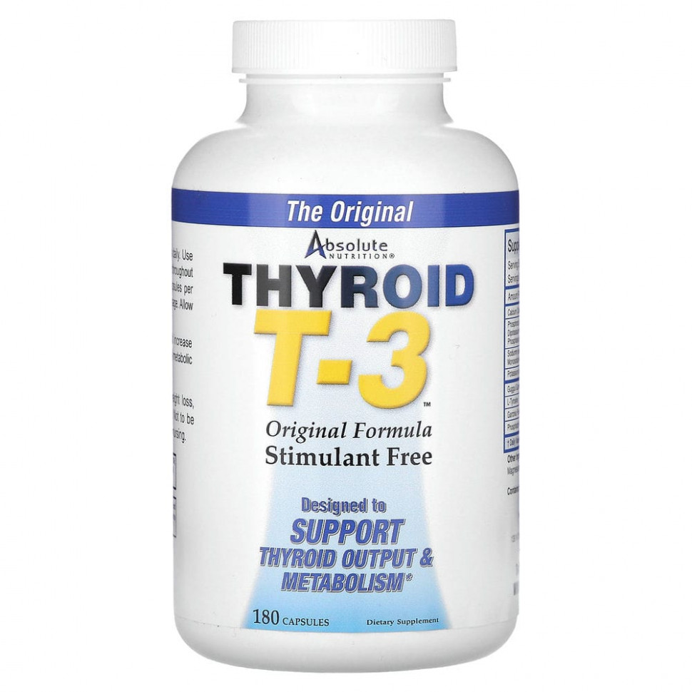  Absolute Nutrition, Thyroid T-3 (  T-3),  , 180   IHerb ()