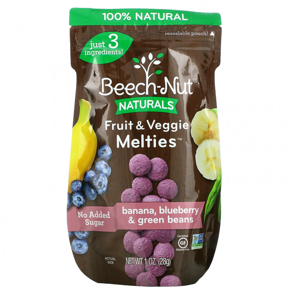   Beech-Nut, Fruit & Veggie Melties, Stage 3, ,    , 28  (1 )   -     , -  