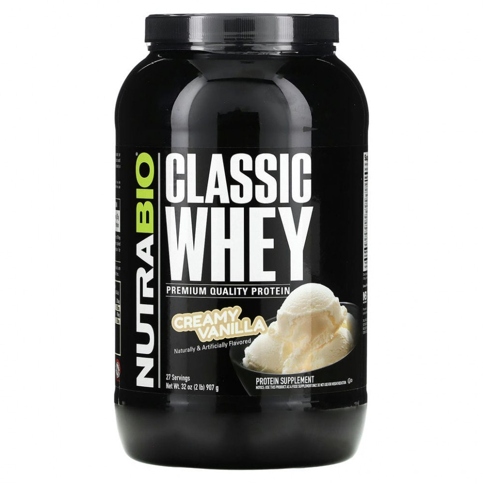   Nutrabio Labs, Classic Whey Protein,  , 907  (2 )   -     , -,   