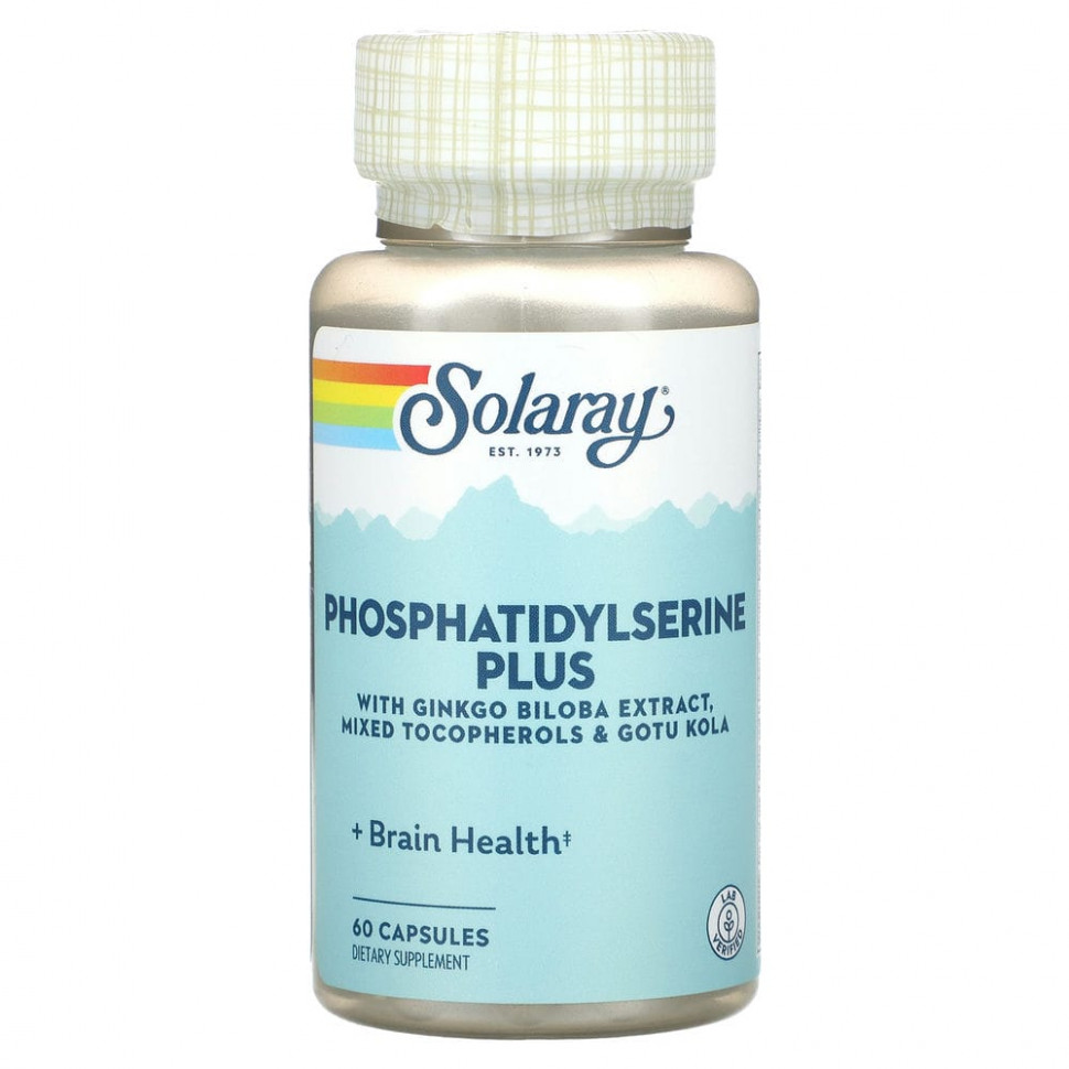  Solaray, Phosphatidylserine Plus, 60   IHerb ()