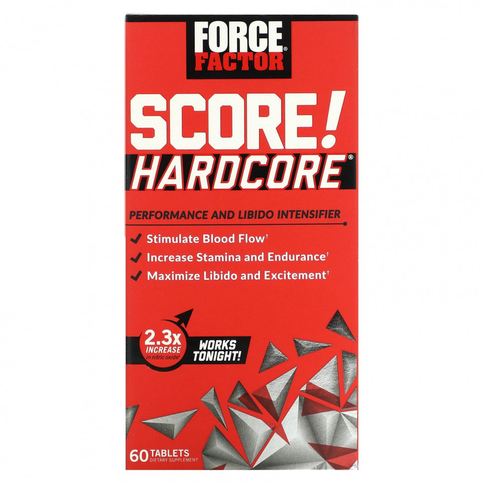   Force Factor, Score! Hardcore`` 60    -     , -,   