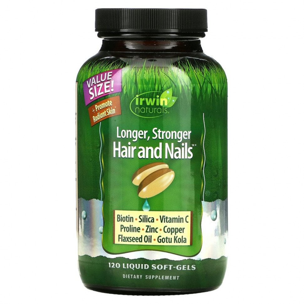  Irwin Naturals, Healthy Skin Hair Plus Nails, 120       IHerb ()