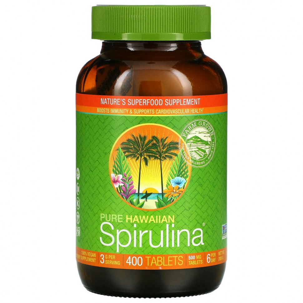   Nutrex Hawaii, Pure Hawaiian Spirulina, 400    -     , -,   