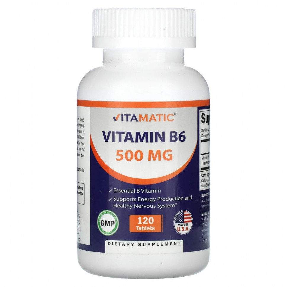   Vitamatic,  B6, 500 , 120    -     , -,   