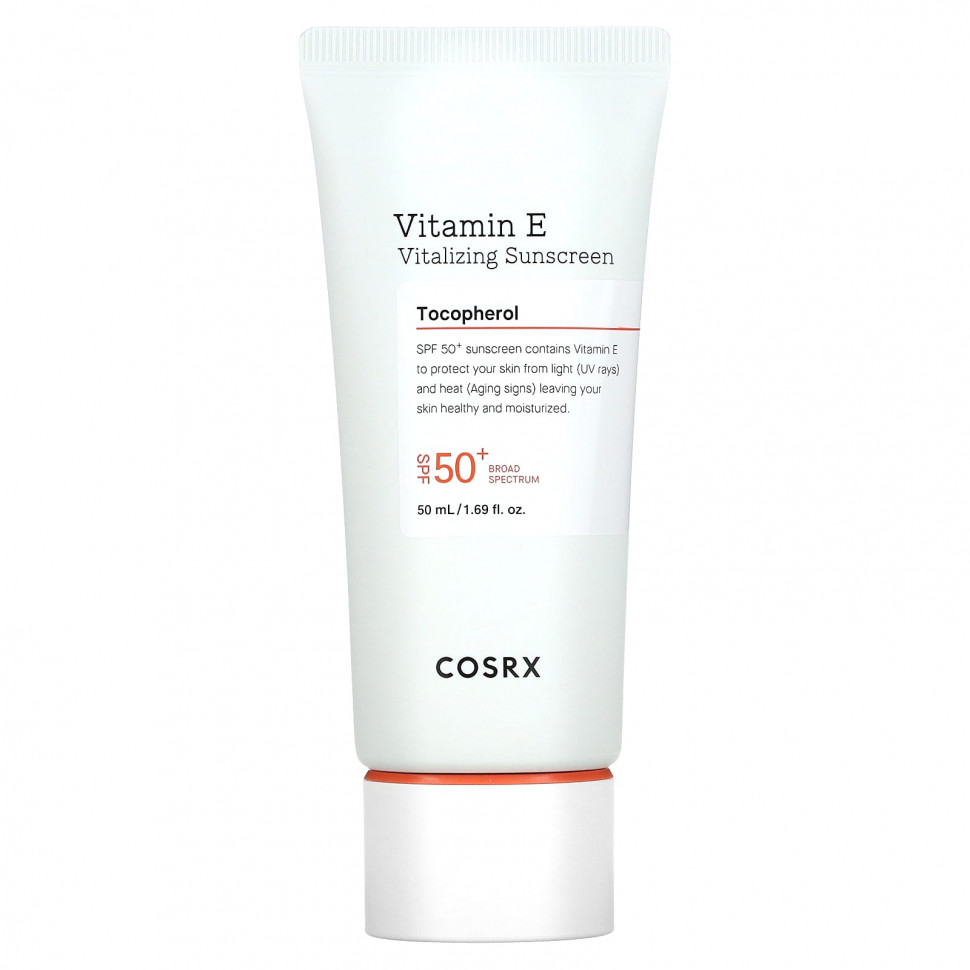   CosRx, Vitamin E, Vitalizing Sunscreen, SPF 50+, 1.69 fl oz (50 ml)   -     , -  