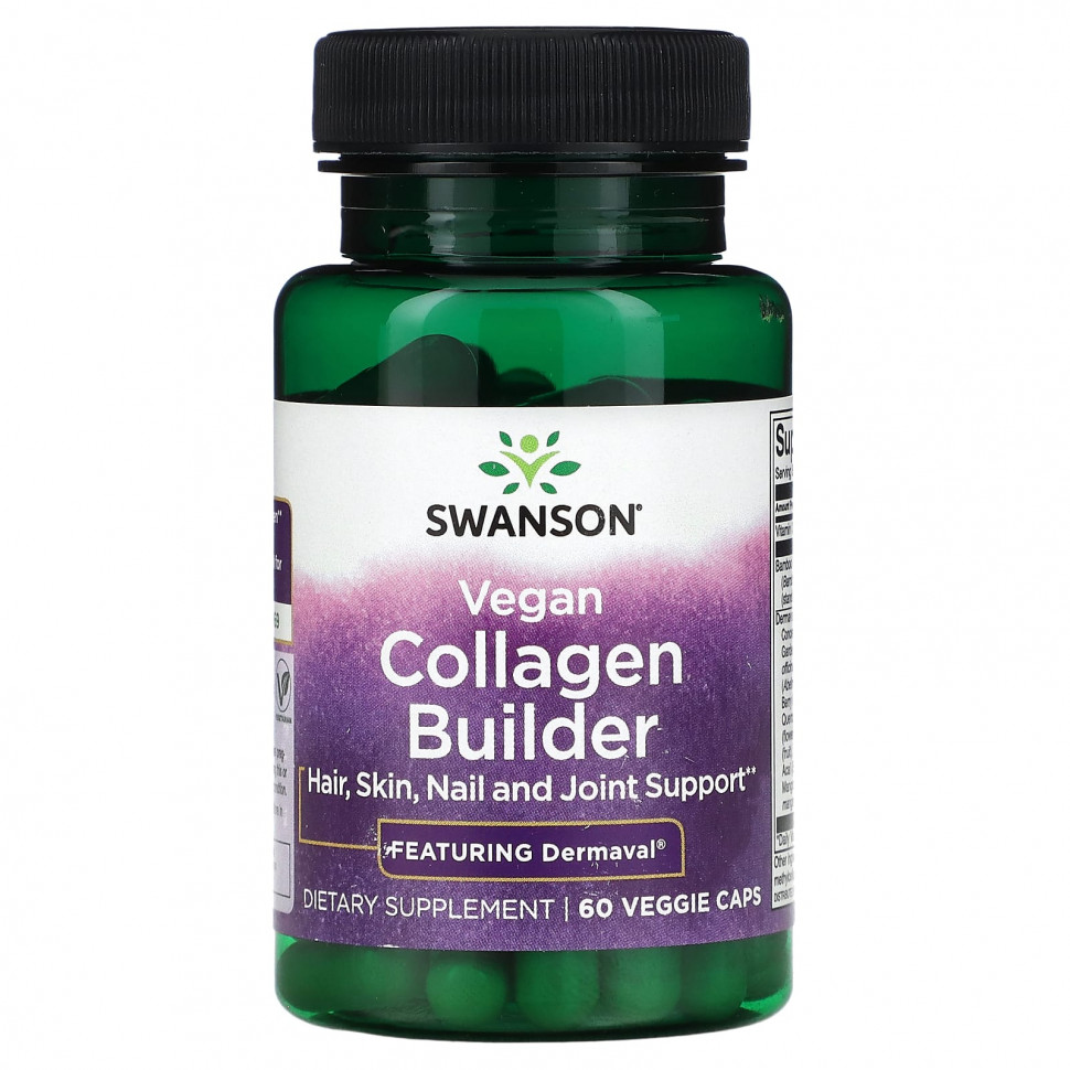   Swanson, Vegan Collagen Builder, 60     -     , -  