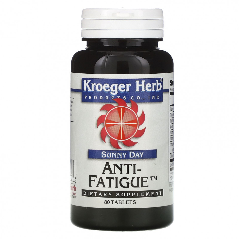   Kroeger Herb Co, Sunny Day, Anti-Fatigue,   , 80    -     , -,   