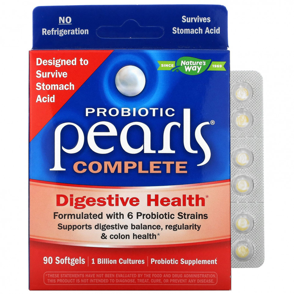   Nature's Way, Probiotic Pearls Complete, , 90    -     , -  