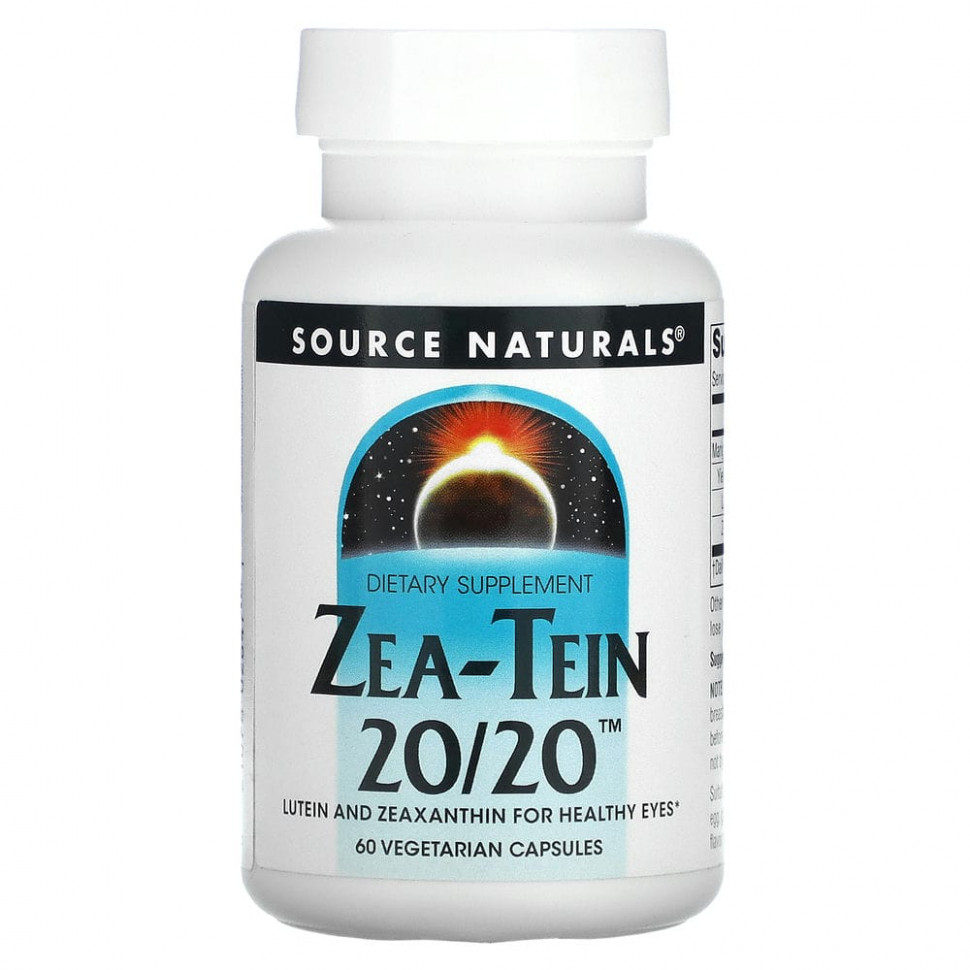   Source Naturals, Zea-Tein 20/20, 60     -     , -  