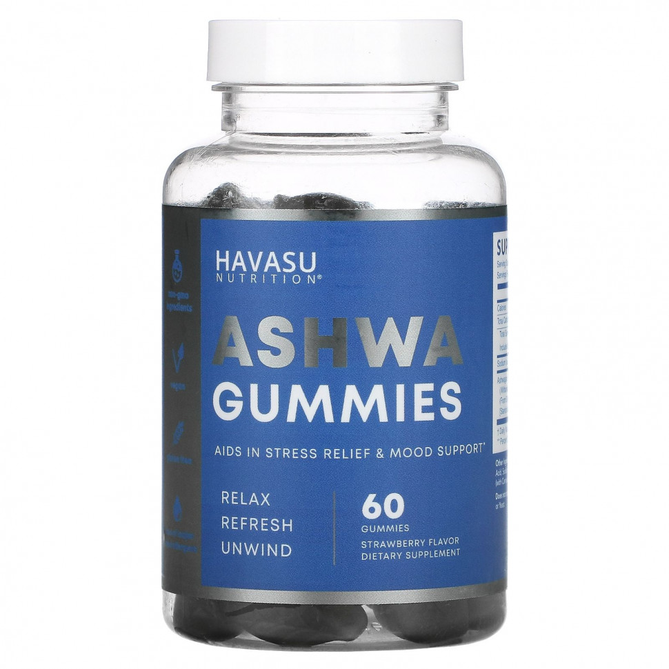   Havasu Nutrition, Ashwa Gummies, , 60     -     , -,   