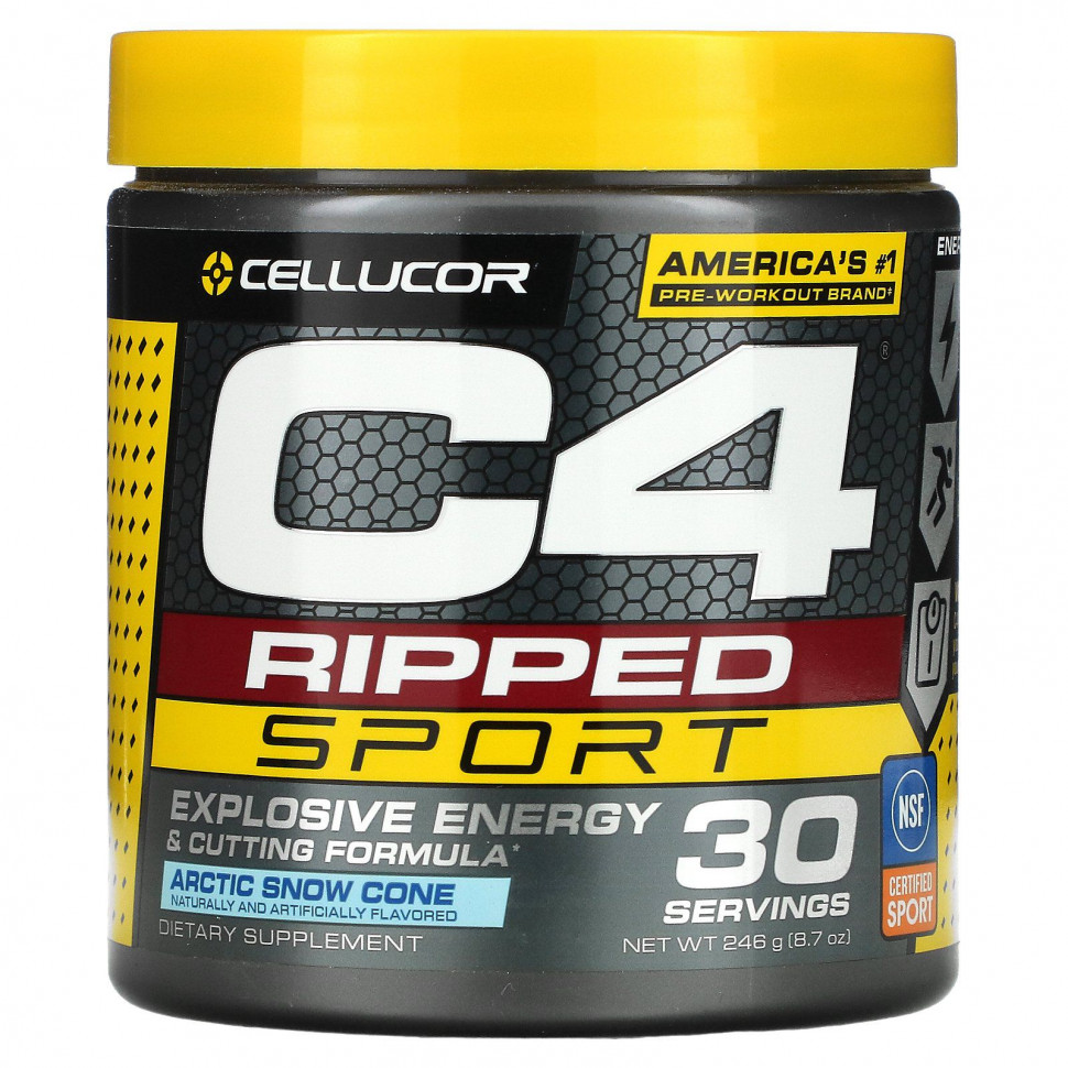   Cellucor, C4 Ripped Sport,  , Arctic Snow Cone, 246  (8,7 )   -     , -  