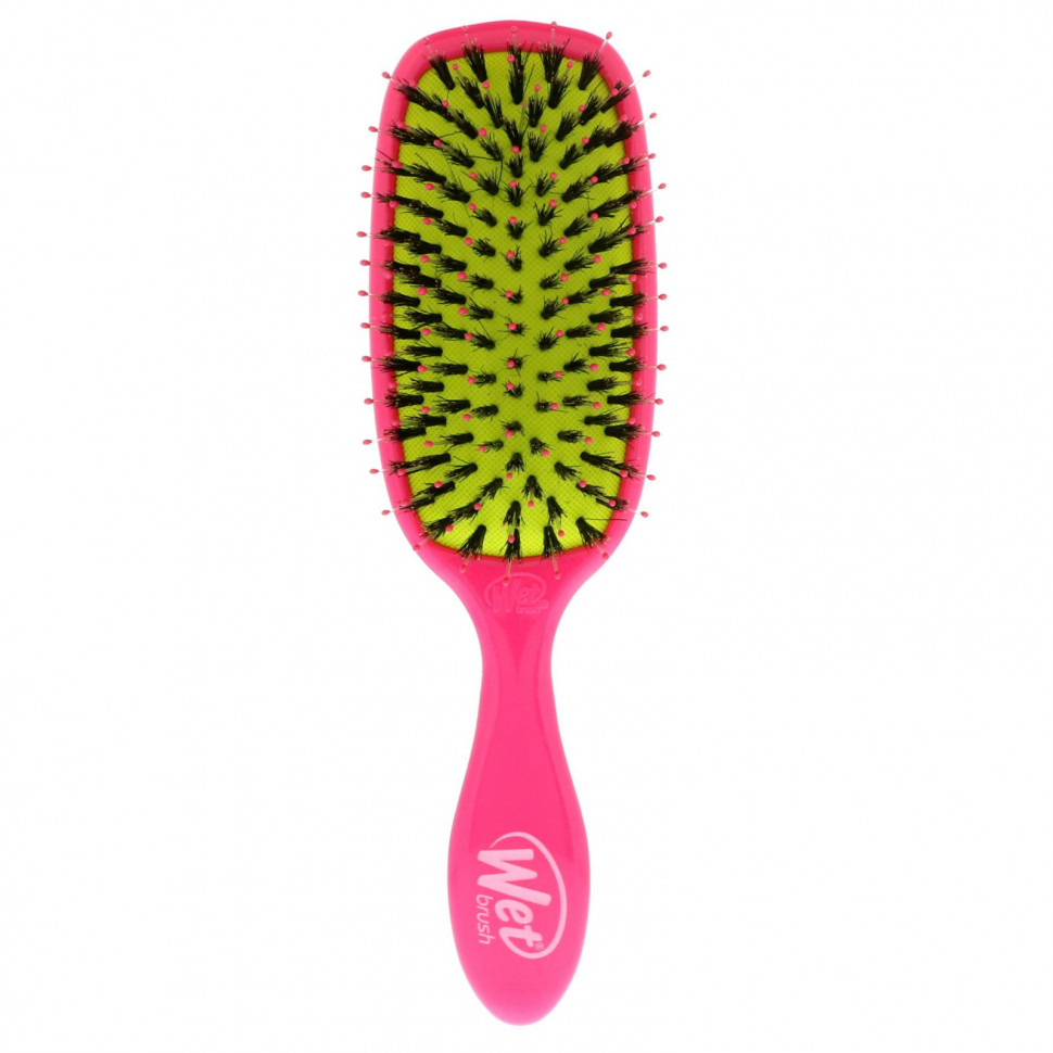   Wet Brush, Shine Enhancer Brush, Pink, 1 Brush   -     , -  