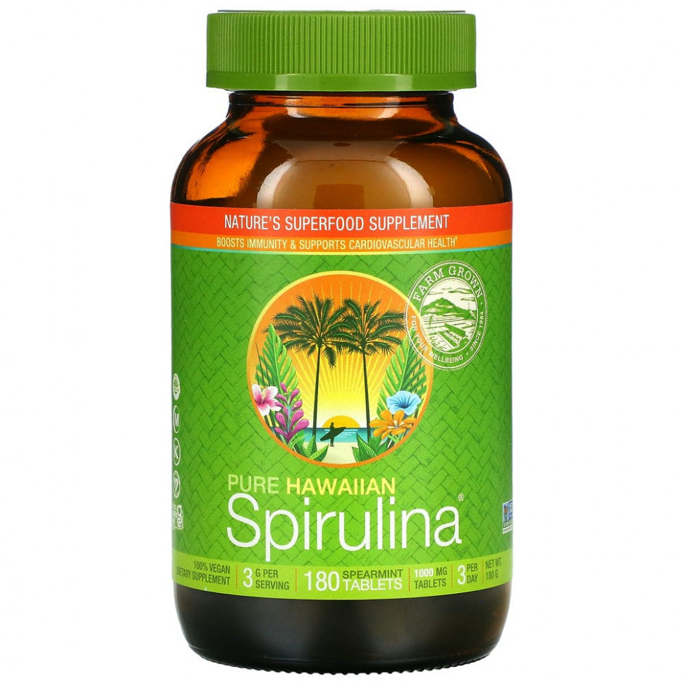   Nutrex Hawaii, Pure Hawaiian Spirulina,  , 1000 , 180    -     , -,   