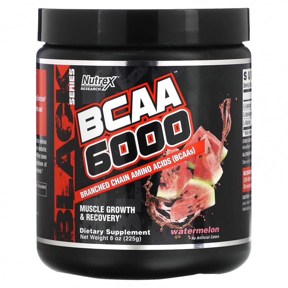   Nutrex Research, BCAA 6000, , 225  (8,2 )   -     , -  