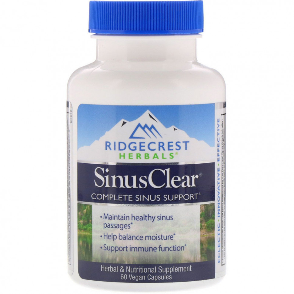   RidgeCrest Herbals, SinusClear, 60     -     , -  