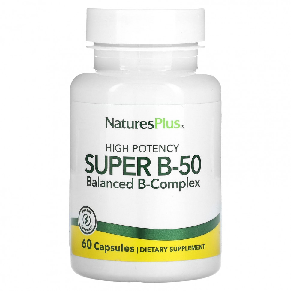   NaturesPlus, Super B-50   , 60    -     , -  