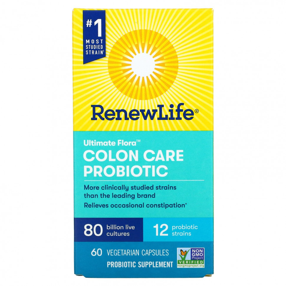  Renew Life, Ultimate Flora Colon Care Probiotic, 80  , 60    IHerb ()