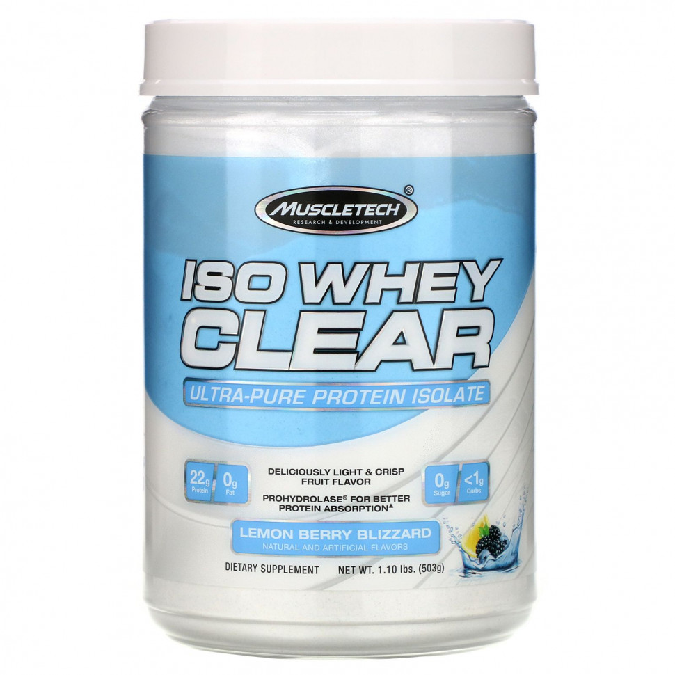   Muscletech, ISO Whey Clear,   , - , 1,10  (503 )   -     , -  