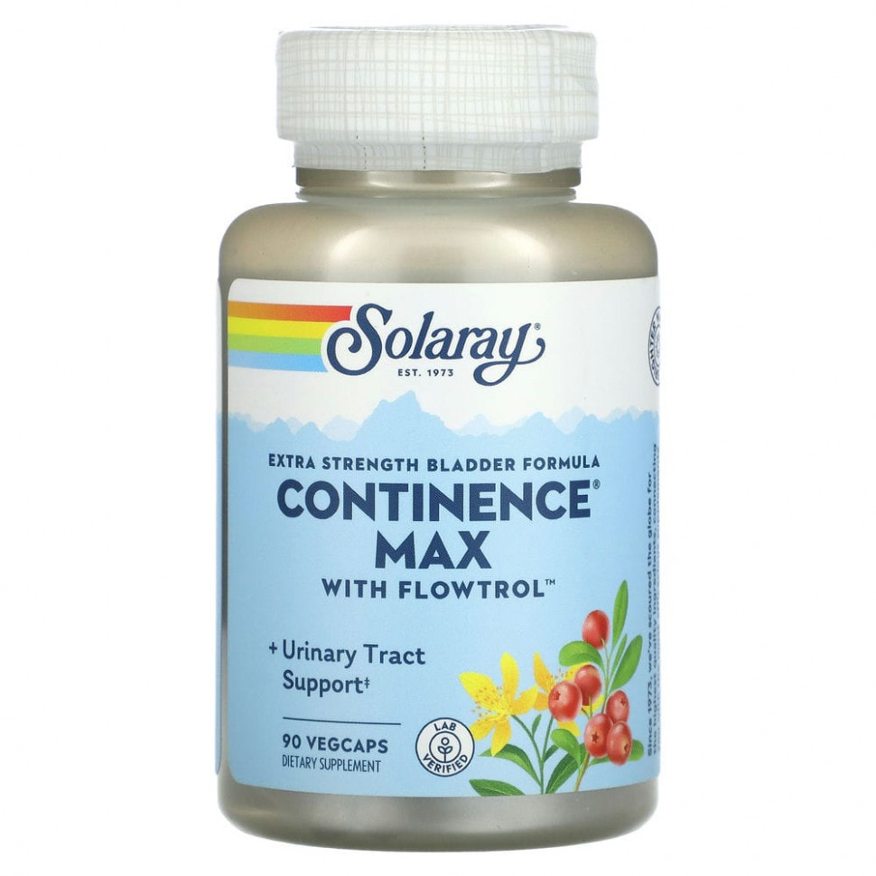   Solaray,     Extra Strength, Continence Max  Flowtrol, 90     -     , -  