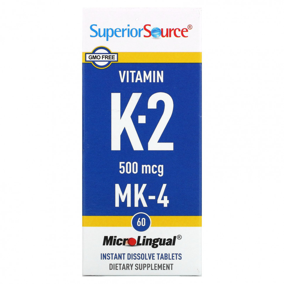   Superior Source,  K2, 500 , 60   MicroLingual   -     , -,   