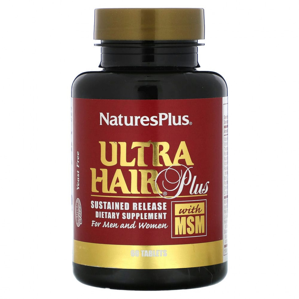   NaturesPlus, Ultra Hair Plus     MSM,     60    -     , -,   