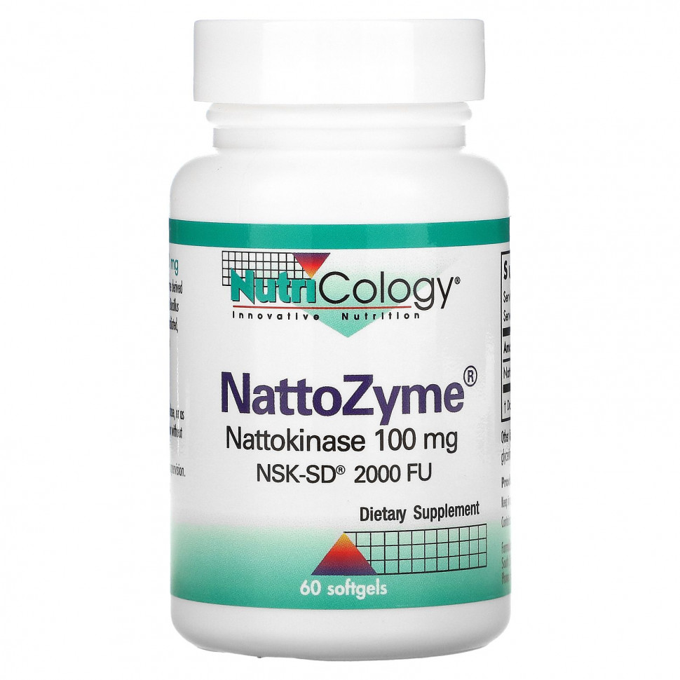   Nutricology, NattoZyme, 100 , 60     -     , -,   