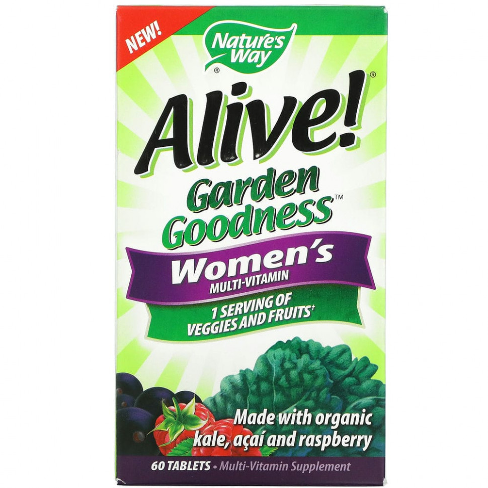   Nature's Way, Alive! Garden Goodness,   , 60    -     , -  