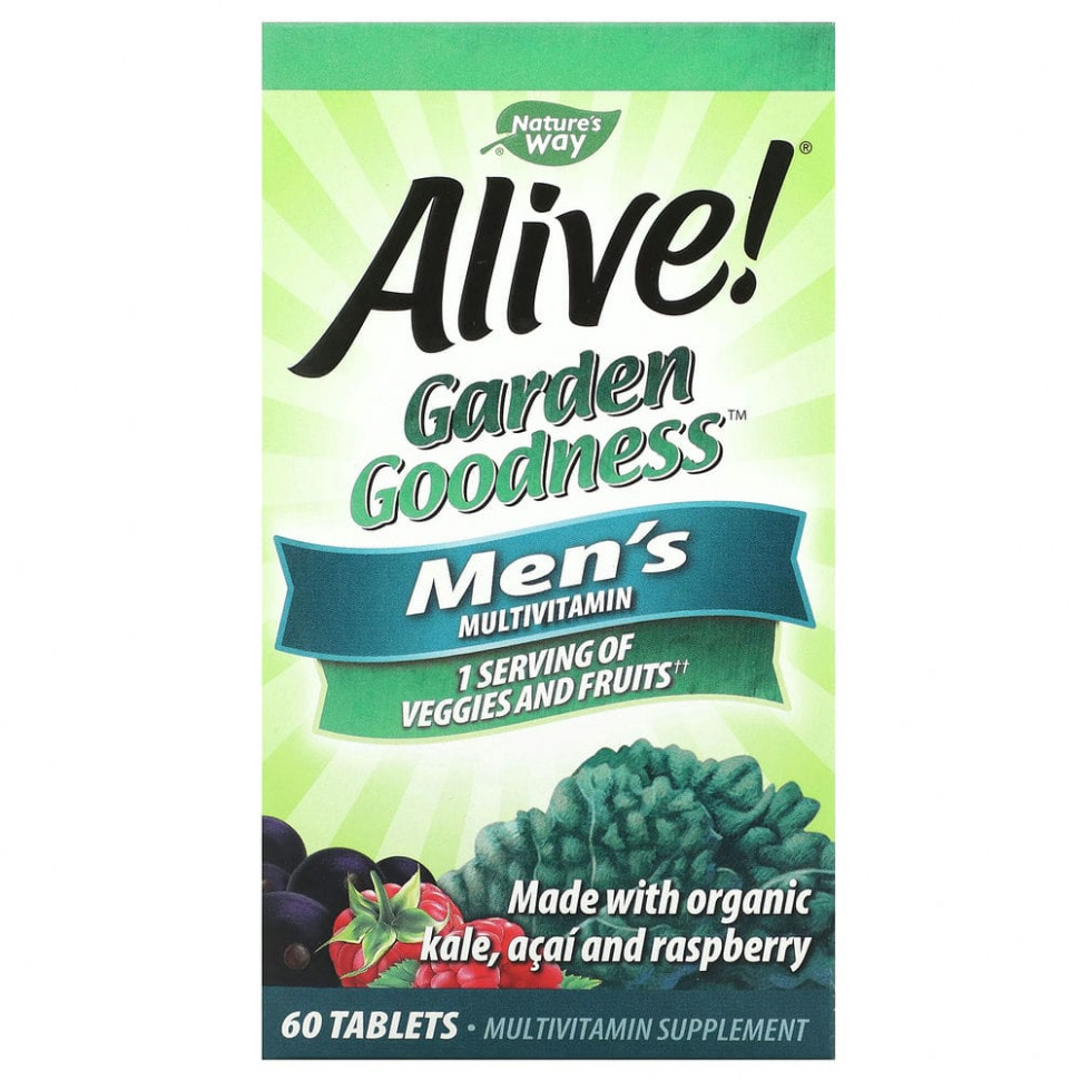   Nature's Way, Alive! Garden Goodness,   , 60    -     , -  