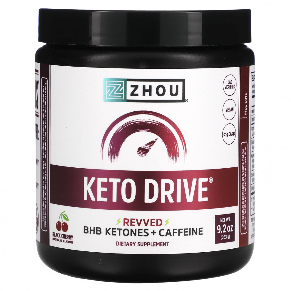   Zhou Nutrition, Keto Drive, Revved,  , 263  (9,2 )   -     , -  