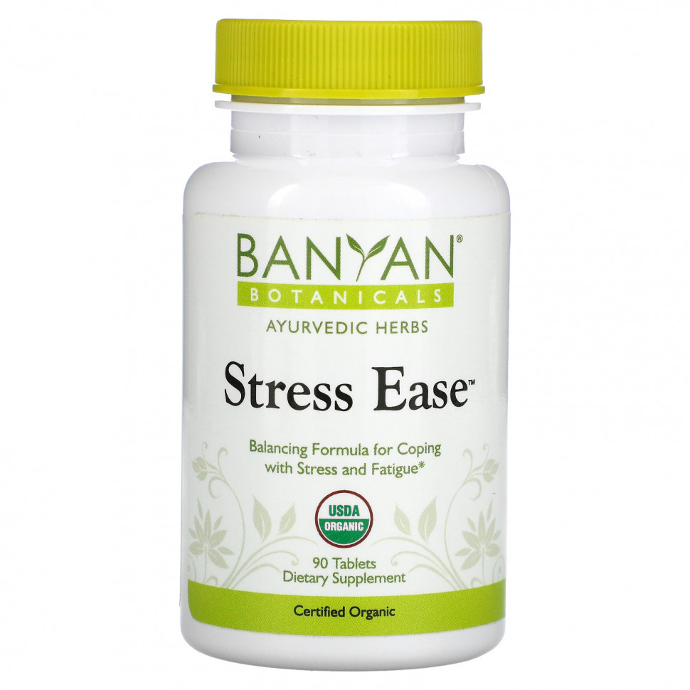   Banyan Botanicals, Stress Ease, 90    -     , -  