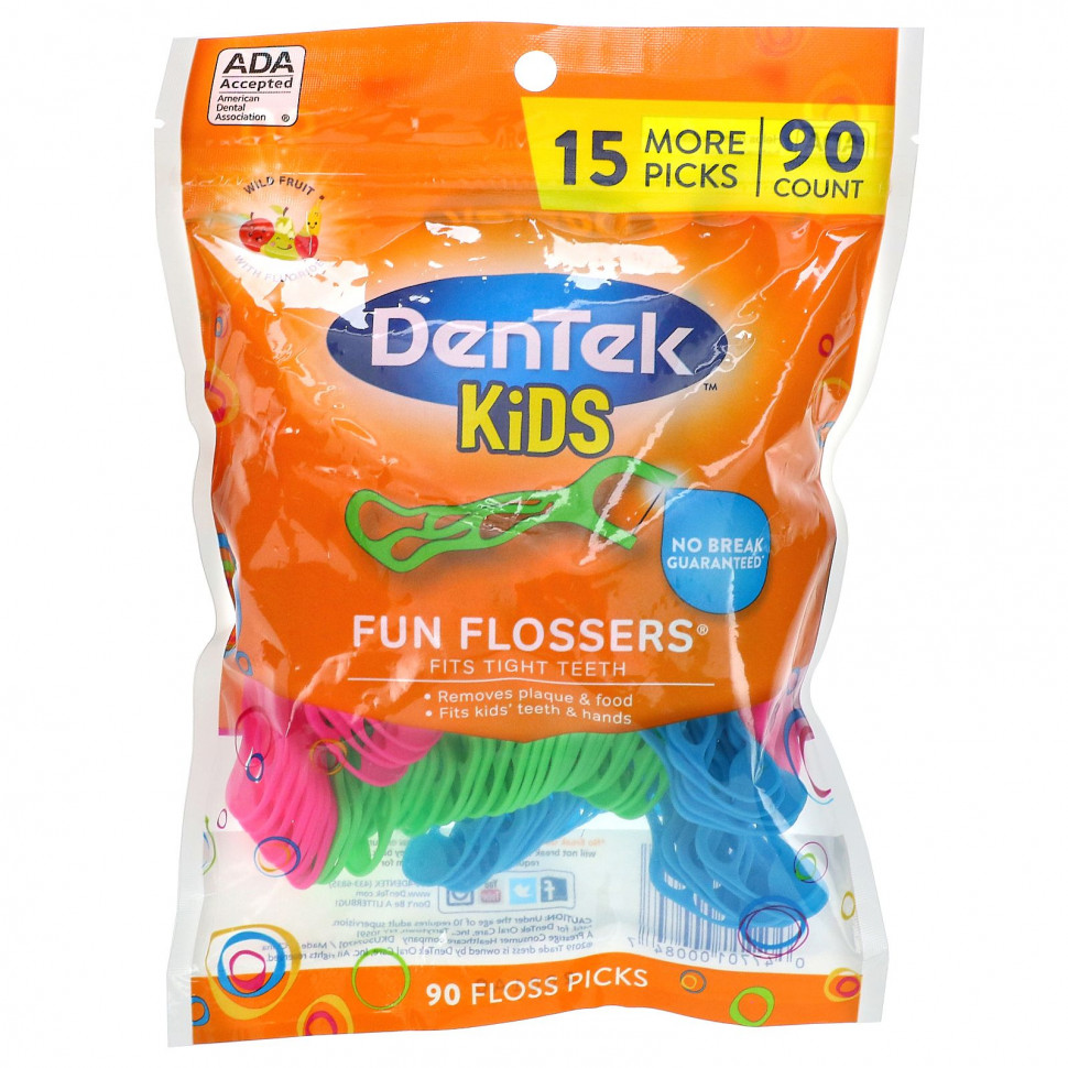   DenTek, Kids Fun Flossers,  , 90    -     , -  