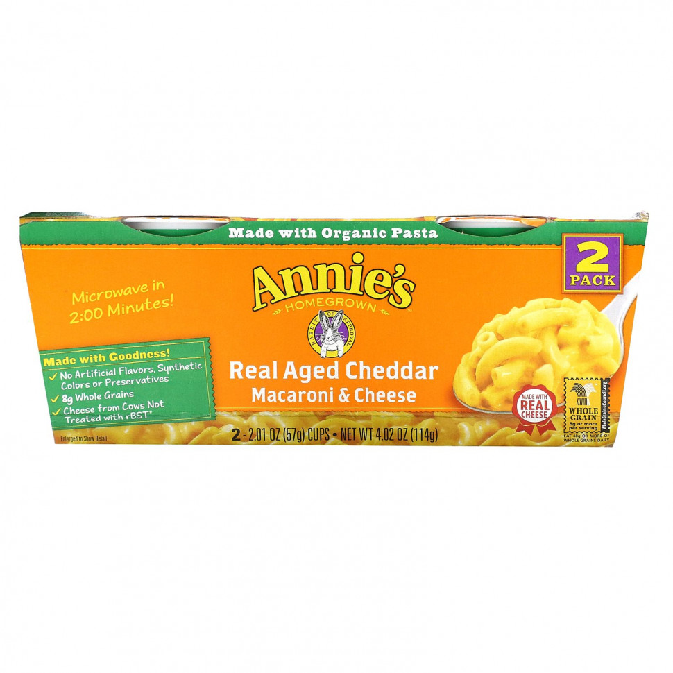   Annie's Homegrown, Macaroni & Cheese, 2 ,   , 57  (22,01 )      -     , -  