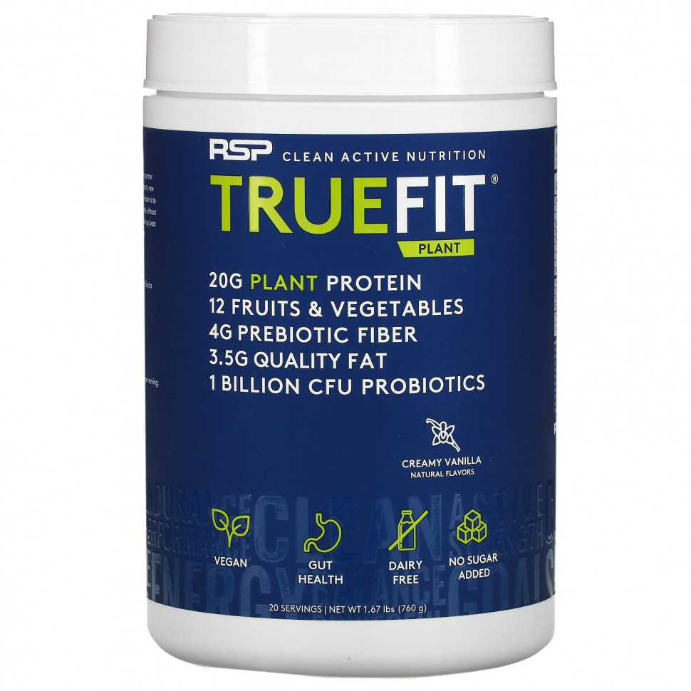   RSP Nutrition, TrueFit Plant Protein Shake,  , -, 1,67  (760 )   -     , -  