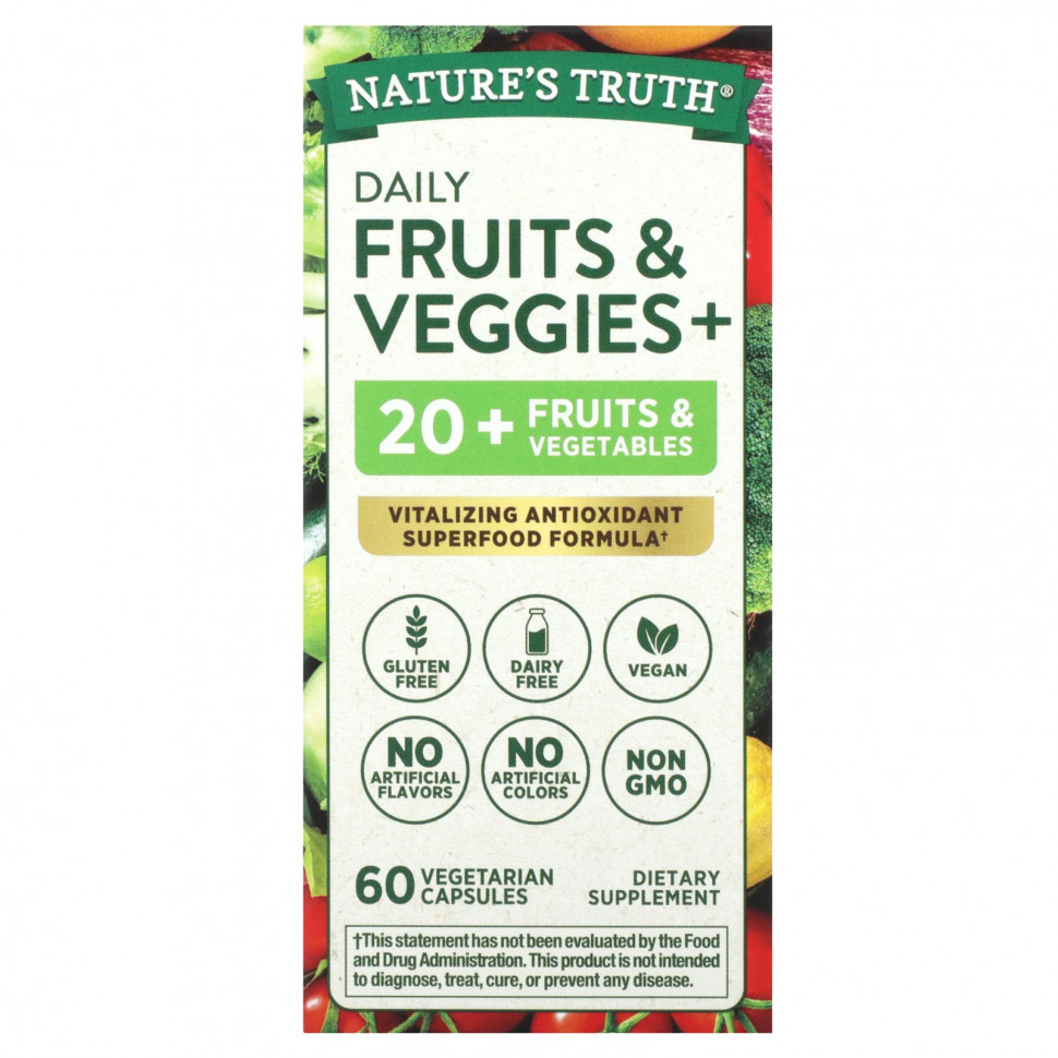   Nature's Truth,     +, 60     -     , -  