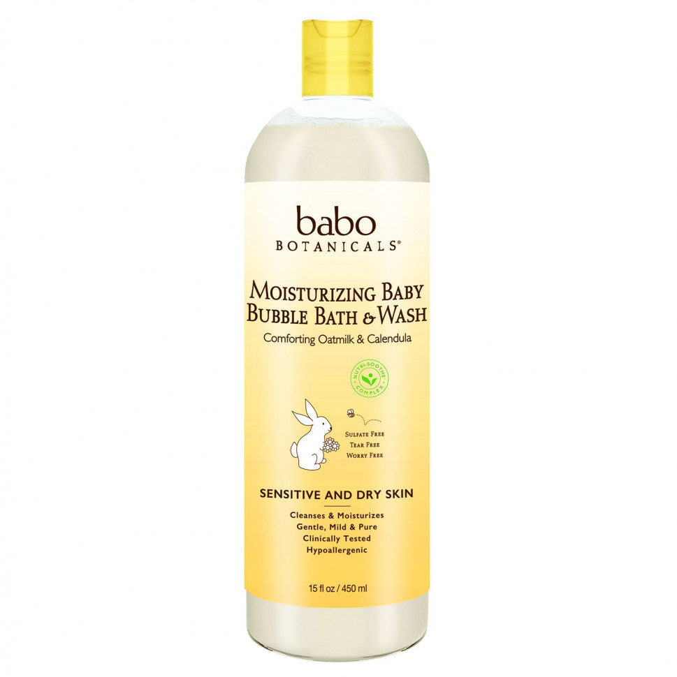   Babo Botanicals,       Baby Bubble Bath & Wash,    , 15 . . (450 )   -     , -  