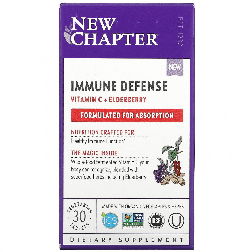   New Chapter, Immune Defense,  C  , 30     -     , -,   