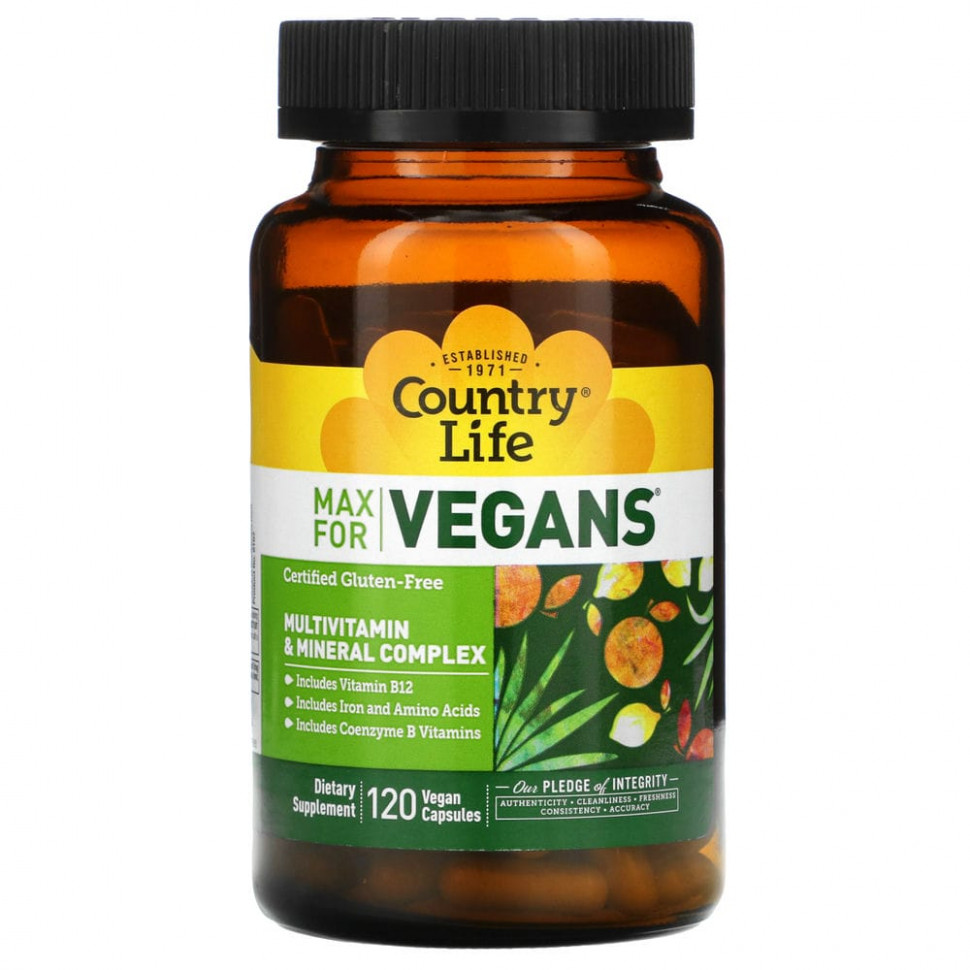  Country Life, Max for Vegans,    , 120    IHerb ()