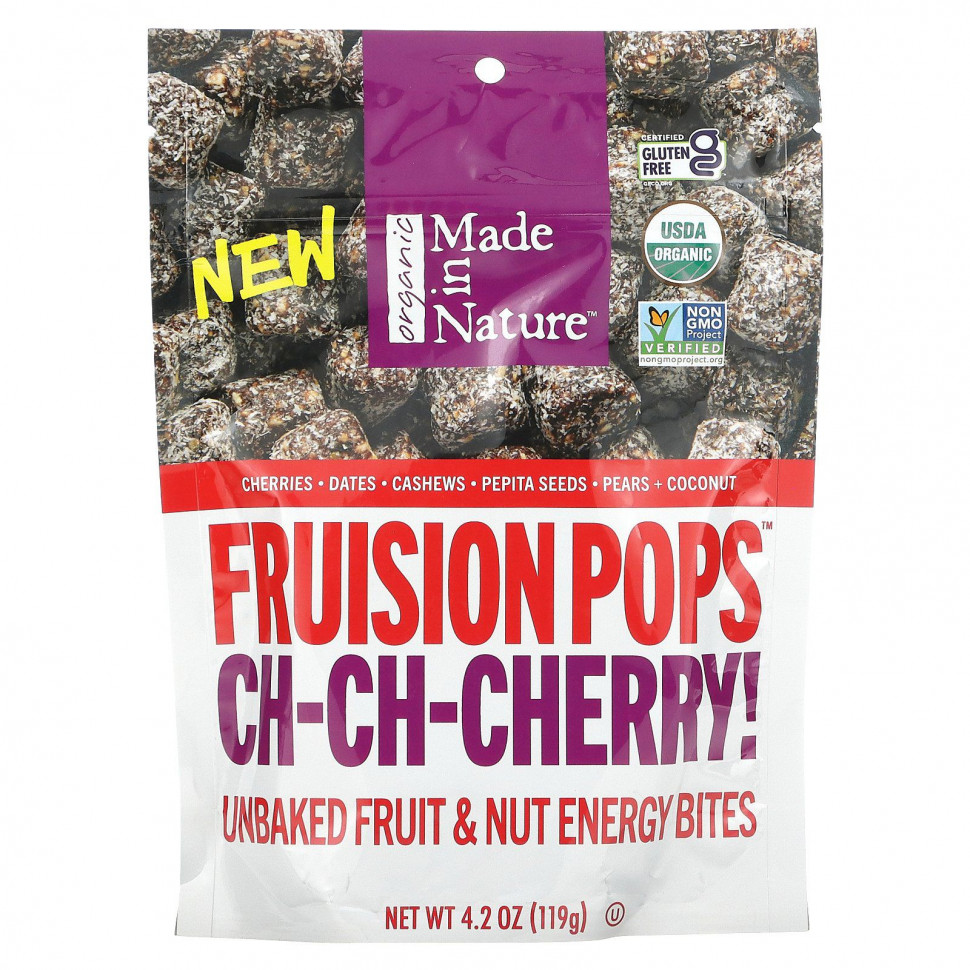   Made in Nature, Organic Fruision Pops, Ch-Ch-Cherry,   , , 119 , 4,2 )   -     , -  