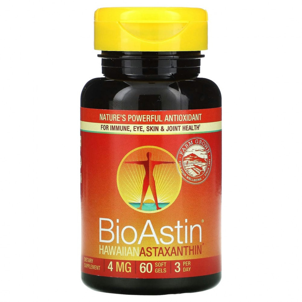   Nutrex Hawaii, BioAstin,  , 4 , 60     -     , -  