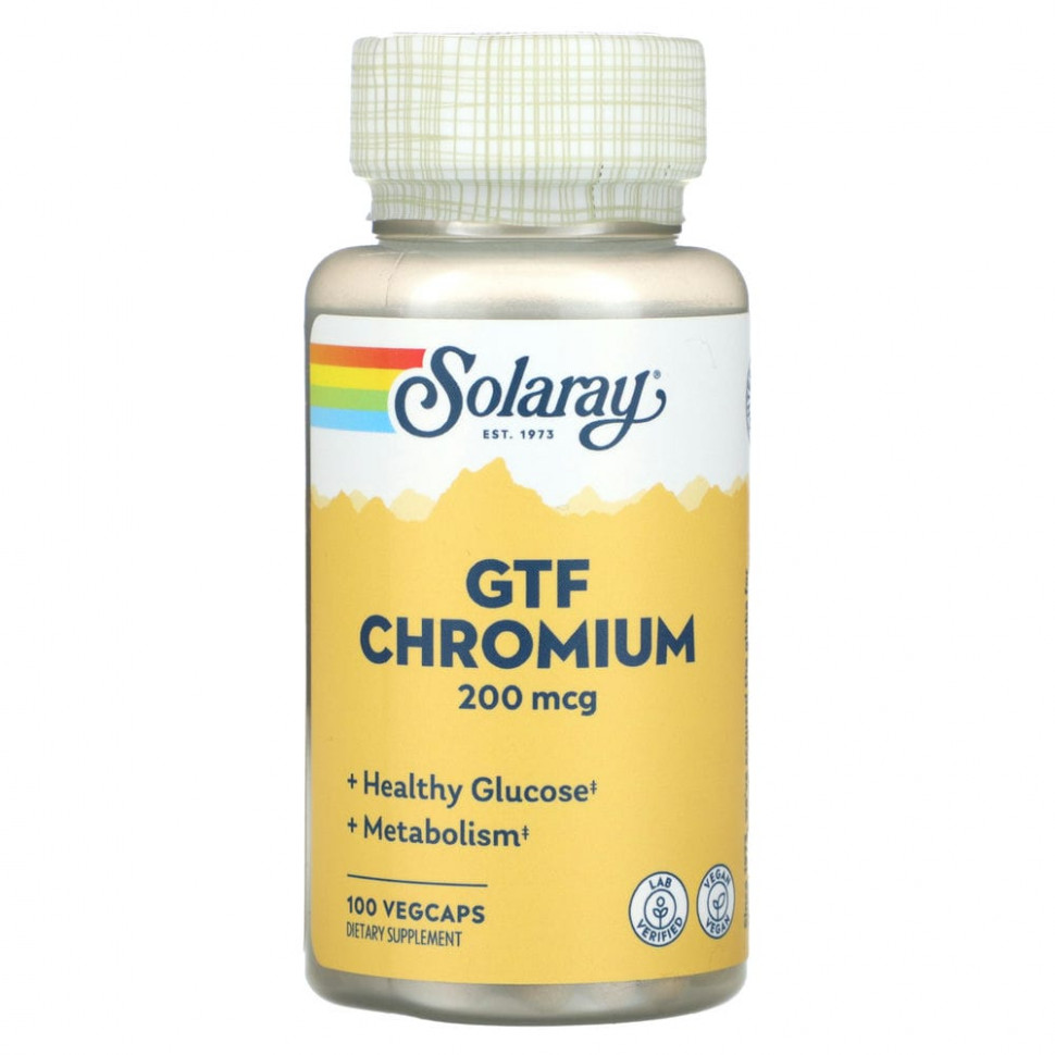   Solaray, GFT Chromium, 200 , 100       -     , -,   