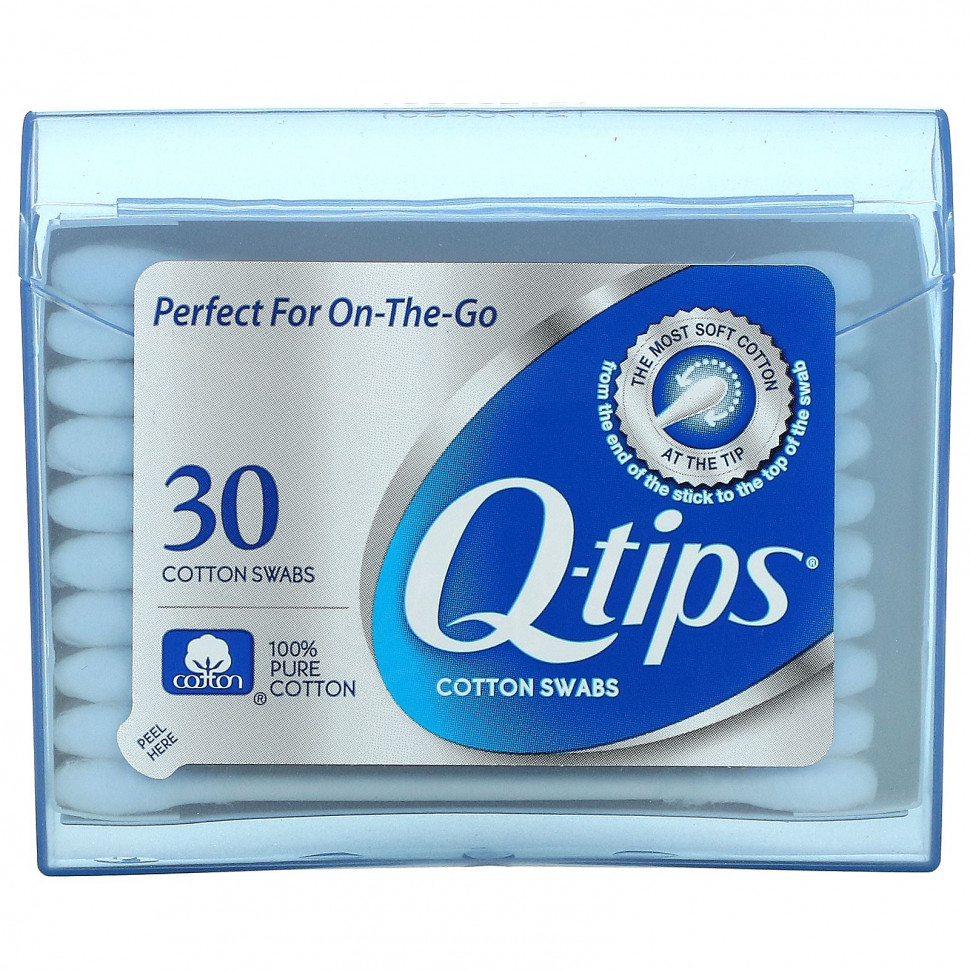   Q-tips,  , On-The-Go, 30    -     , -  