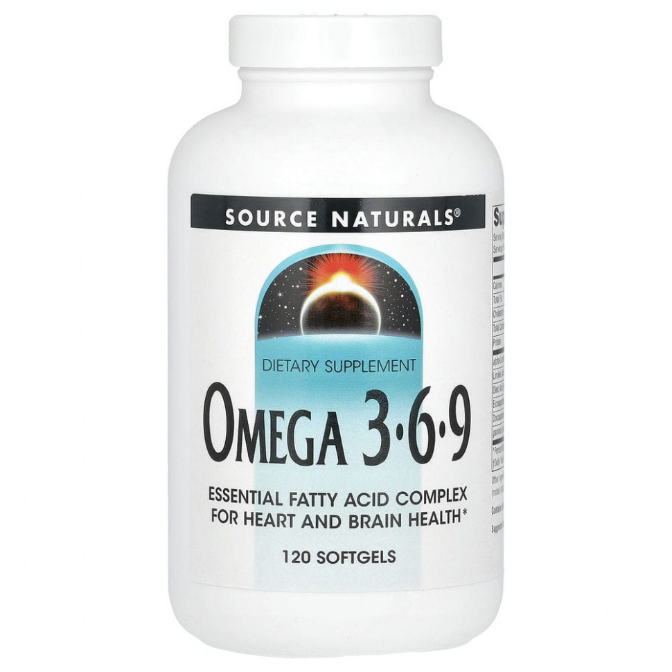   Source Naturals, Omega-3, 6, 9, 120    -     , -  