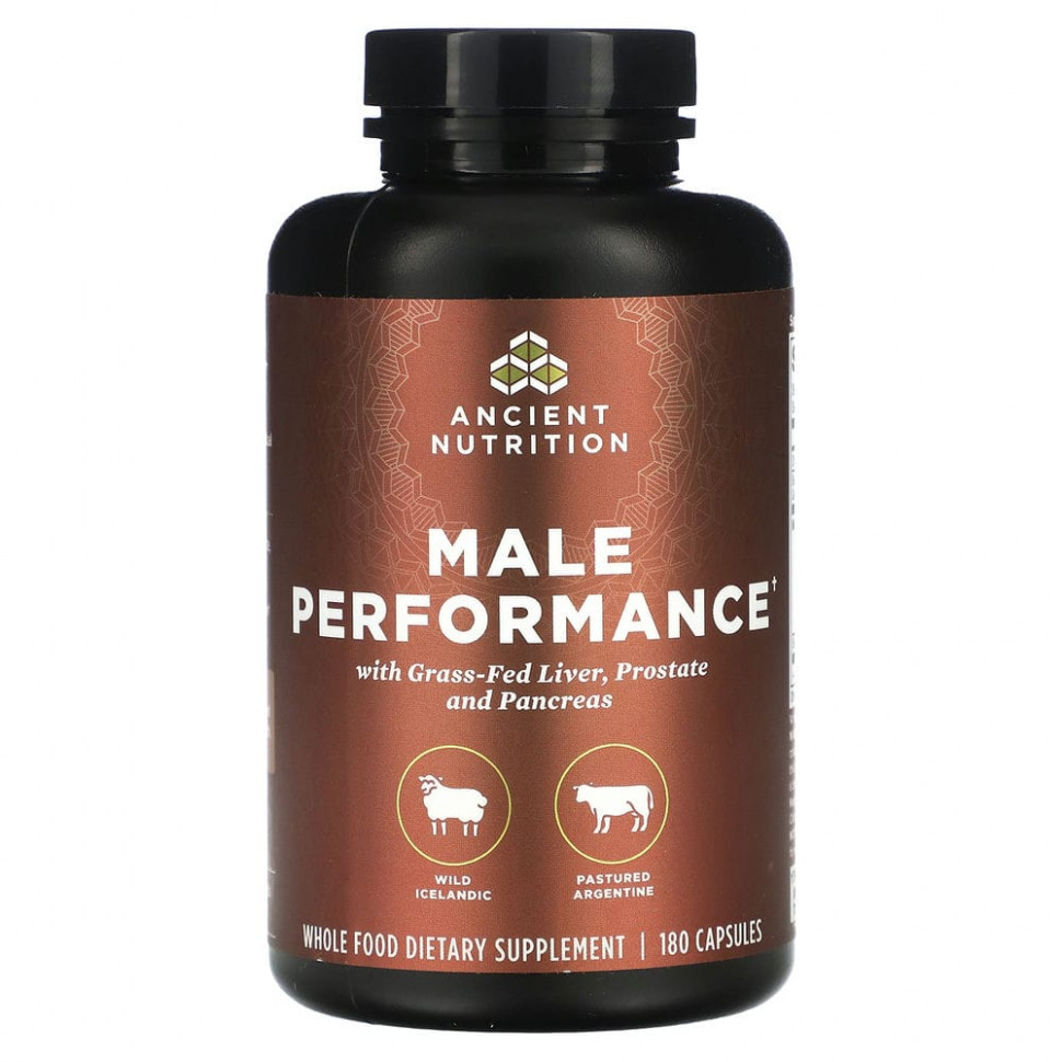   Dr. Axe / Ancient Nutrition, Male Performance, 180    -     , -,   