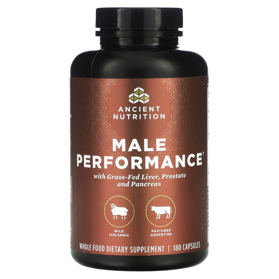   Dr. Axe / Ancient Nutrition, Male Performance, 180    -     , -  