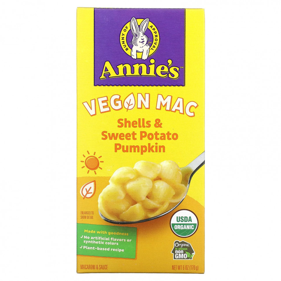   Annie's Homegrown, Vegan Mac,   , , 170  (6 )   -     , -  