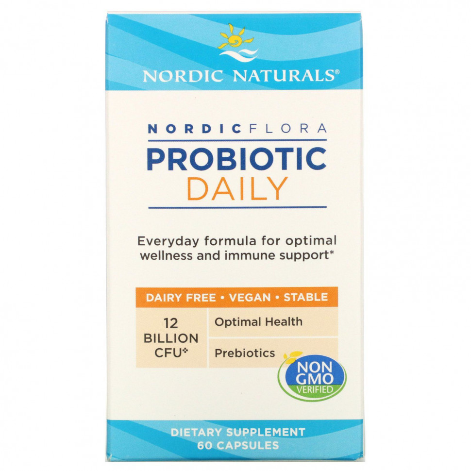  Nordic Naturals, Nordic Flora Probiotic Daily, 12  , 60   IHerb ()