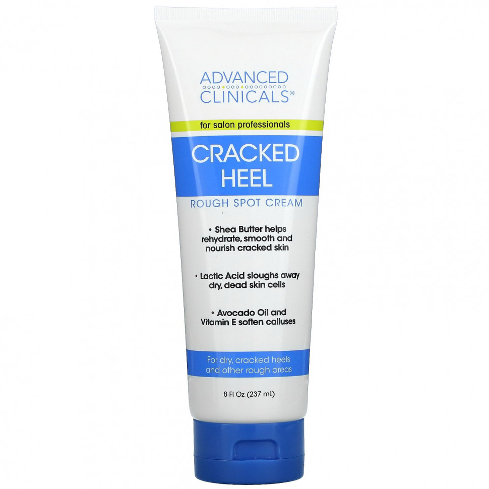   Advanced Clinicals, Cracked Heel, Rough Sport Cream, 8 fl oz (237 ml)   -     , -,   