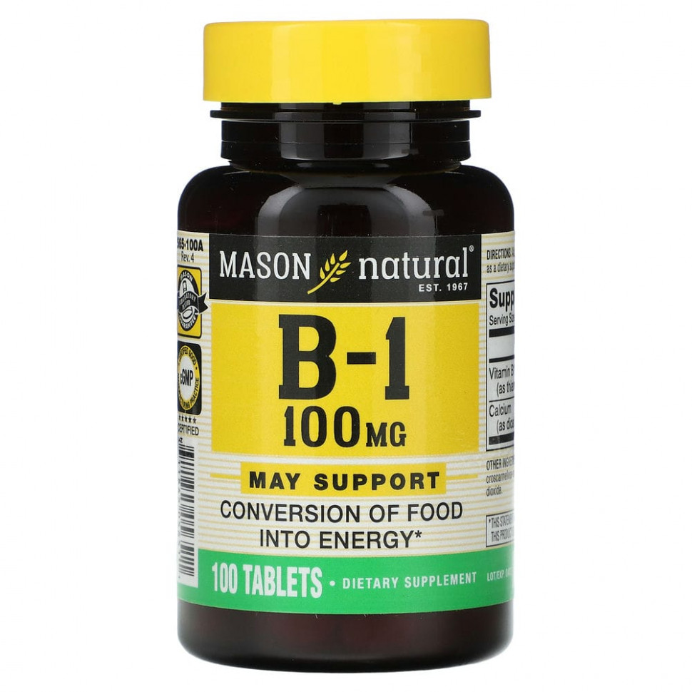  Mason Natural,  B-1, 100 , 100   IHerb ()